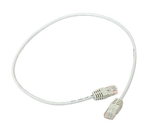 Патч-корд TERACOM Cat.5E (1Гбит/с) неэкранированный UTP оболочка PVC серый (0,5м)  TRC-5EUTP-PVC-05M-GY  EKF