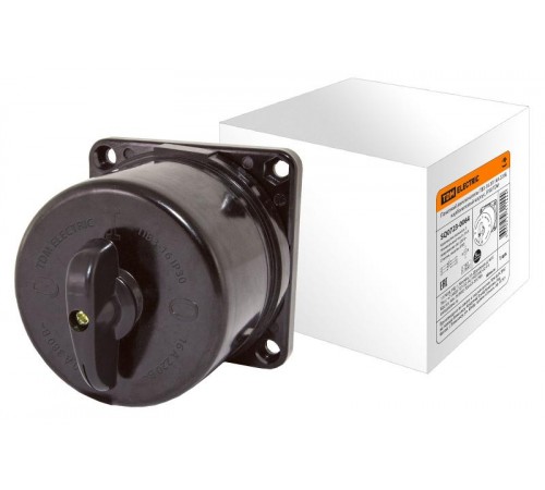 Пакетный выключатель ПВ3-16 3П 16А 220В, карболитовый корпус, IP30  SQ0723-0064  TDM