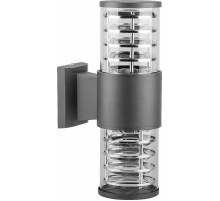 Светильник архитектурный настенный DH0802 230V без лампы 2*E27, 320*175*108 серый  06299  Feron