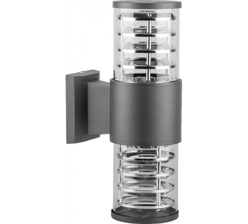 Светильник архитектурный настенный DH0802 230V без лампы 2*E27, 320*175*108 серый  06299  Feron