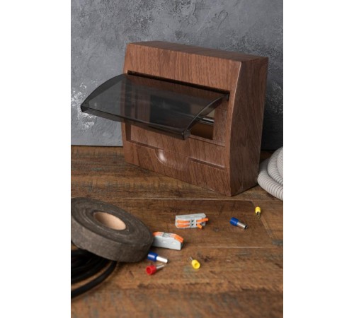 Щит распределительный навесной ЩРН-П-10 темное дерево IP41 EKF PROxima  pb40-n-10-dark  EKF