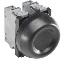 Кнопка KP6-40B черная с резиновым колпачком IP66 с монтажной кол одкой  1SFA616105R4006  ABB