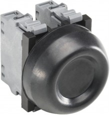 Кнопка KP6-40B черная с резиновым колпачком IP66 с монтажной кол одкой  1SFA616105R4006  ABB