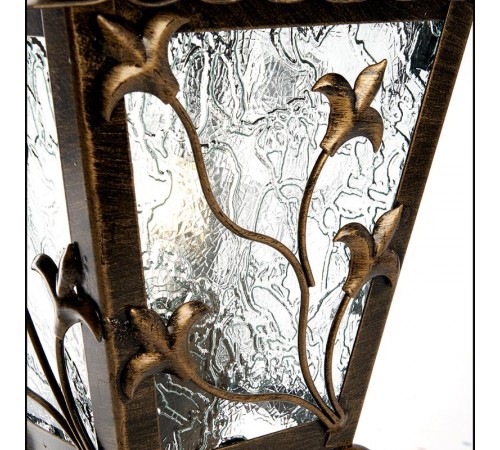 Светильник декоративный уличный PL634 60W 230V E27 224*224*480мм черное золото, на постамент  11644  Feron