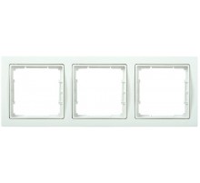 BOLERO Q1 белый Рамка 3-мест.ная квадратная РУ-3-ББ  EMB32-K01-Q1  IEK