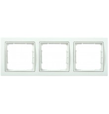 BOLERO Q1 белый Рамка 3-мест.ная квадратная РУ-3-ББ  EMB32-K01-Q1  IEK