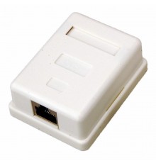 Розетка компьютерная 1-порт RJ-45(8P8C), категория 5е, экранированная, внешняя  03-0122  REXANT