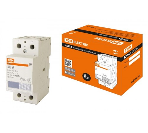 Контактор модульный КМ63/2-40 2НО   SQ0213-0004  TDM