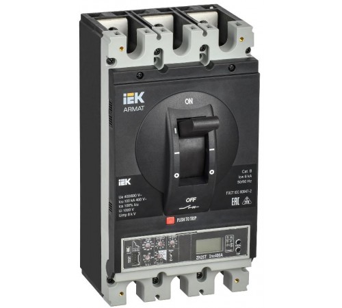 ARMAT Авт. выкл. лит. корпус 3P H 100кА 400А эл. пр.  AR-MCCB-3H-100-0400A-ELPC  IEK