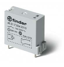 Низкопрофильное миниатюрное электромеханическое реле; монтаж на печатную плату; выводы с шагом 3.5мм; 1NO 16A  453190240610  Finder