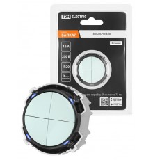 Выключатель 4-кл. 16А 250В проходной кнопочный механизм фисташковый, "Байкал"   SQ1819-0129  TDM