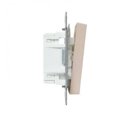 Механизм выключателя, двухклавишный, перекрёстный, кремовый Эпика  UP1-SWI-22 EKF