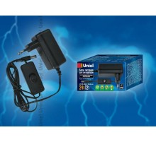 Блок питания для светодиодов с вилкой UET-VPA-024A20 24 Вт, 12В, IP20  06314  Uniel