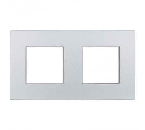 SKANDY Рамка 2-местная SK-F32S металл серебряный   SK-M22-M-K23  IEK