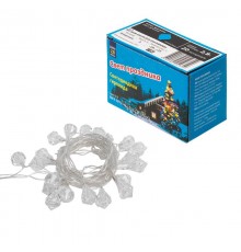Гирлянда светодиодная  "Бриллианты" с контроллером  ULD-S0280-020/DTA BLUE IP20 DIAMONDS   2,8м. 20 диодов. синий свет. шнур прозр.  07922  Uniel
