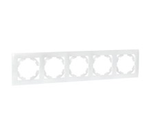 Валенсия Рамка 5-местная жемчуг  EWM-G-305-50  EKF