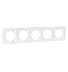 Валенсия Рамка 5-местная жемчуг  EWM-G-305-50  EKF