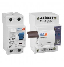 Моторпривод OptiDin MD-L-УХЛ4 + ВДТ без защиты от сверхтоков OptiDin DM63-2225-AС-УХЛ4 (2P, 25, 30mA)  361852  КЭАЗ