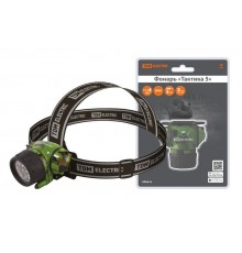 Фонарь налобный "Тактика 5" 12+2 LED, 94 лм, бат. 3*AАА,  SQ0350-0096  TDM