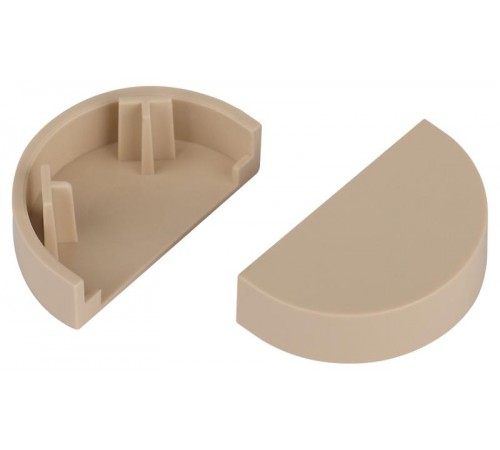 Заглушка  EC-KK-20-12-B для полукруглого кабель-канала бежевая 20х12мм 2шт/комплект  Б0064953  ЭРА