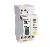 Выключатель автоматический дифференциального тока ДИФ-102 1п+N 10А C 30мА тип AC  16002DEK  DEKraft