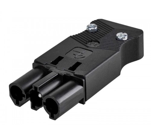 Simon Connect Коннектор штыревой "папа", 3-х проводный, на кабель, винтовое соединение, графит  CR0004-14  Simon