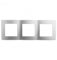 Рамка на 3 поста 12-5003-03  ,  алюминий  Б0014763  ЭРА