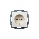 ABB Basic 55 Сл. кость Розетка с/з  2011-0-3857   2CKA002011A3857  ABB