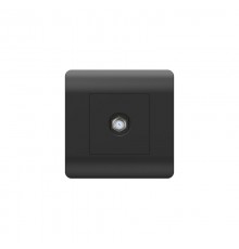 Розетка антенная одиночная SAT коннектор, черный(NEW3-E)  431488  CHINT