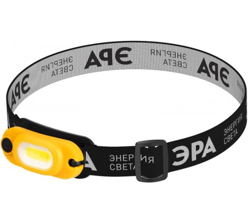 Фонарь налобный 1хLED (COB) аккумулятор Li GA-801 Практик, microUSB, шарнир, клипса  Б0030186  ЭРА