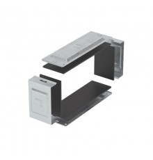 Комплект для обеспечения степени защиты IP44 в местах соединения секций лотков 100х100, цинк-ламельный(аналог горячеоцинкованный)  SIP01010HDZL  DKC