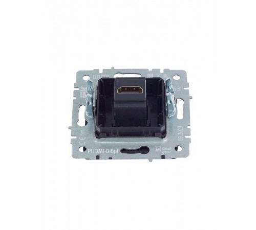 BRITE Розетка HDMI РHDMI-0-БрГ графит   BR-H10-K53  IEK