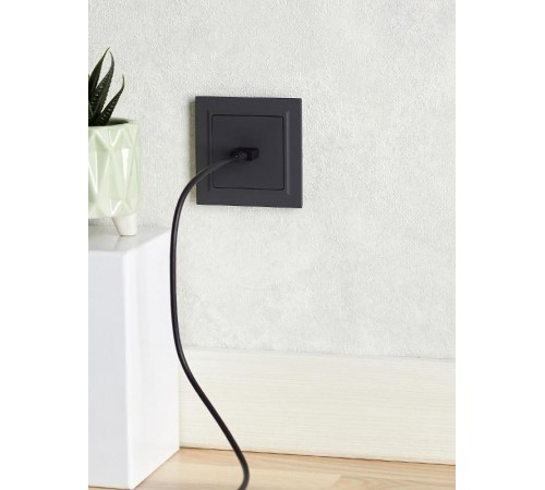 BRITE Розетка HDMI РHDMI-0-БрГ графит   BR-H10-K53  IEK