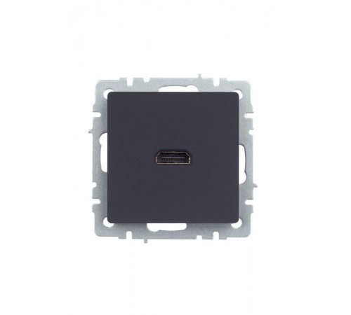 BRITE Розетка HDMI РHDMI-0-БрГ графит   BR-H10-K53  IEK