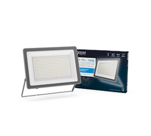 Прожектор светодиодный Qplus 150W 18000lm 6500K 175-265V IP65 графитовый LED 1/4  690511150  Gauss