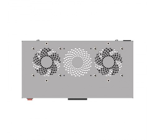 Блок охлажд. TERACOM PRO 1U 2 вент. с выкл. и электронным термостатом серый  TRP-FN-21T-GR  EKF