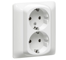 Galea Life Белый Розетка 2х2К+Знем.с.шт  771031  Legrand