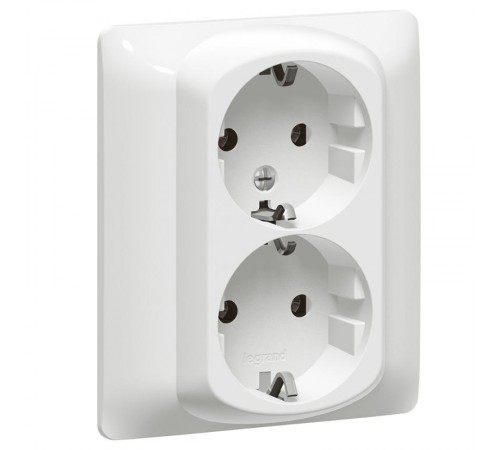 Galea Life Белый Розетка 2х2К+Знем.с.шт  771031  Legrand