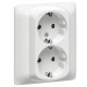 Galea Life Белый Розетка 2х2К+Знем.с.шт  771031  Legrand