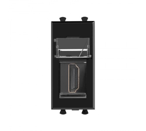 HDMI розетка "Черный квадрат" Avanti модульная, тип А-А, 1 мод  4402251  DKC