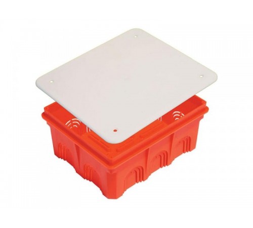 Коробка распределительная с/у 160х130х70 (ниша)  д/сплош стен, внутр разм  149x119x68,5 мм с крышкой  IP20  КР1103  HEGEL