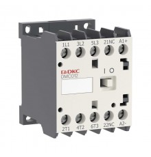 Миниконтактор YON DMC012 12A 5,5кВт AC3 3P кат. 24В DC 1НО  DMC012-3C10D024  DKC