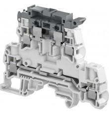 Клемма винтовая ZS4-D2-SF1 - 4 мм?, 2 уровня, 4 зажима, держатель предохранителя на верхнем уровне  1SNK508425R0000  TE