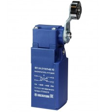 ВП 24-2116П-65 У2, рычаг со стальным роликом, 1з+1р, безинерционный, 20 мм, без сальника, 3А, IP65, выключатель путевой  ET004678  Электротехник