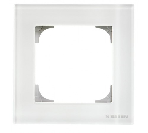 Рамка 1-постовая, серия SKY, цвет стекло белое2CLA857100A3001 ABB