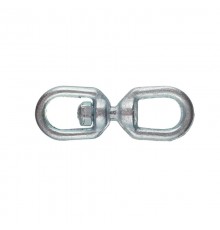 Вертлюг петля-петля оцинк. 6мм (1 шт) - ярлык ( 0,105 кг)  112752  Tech-KREP