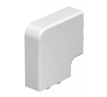 Крышка плоского угла кабельного канала WDK 20x50 мм (ПВХ,белый) (WDK HF20050RW)  6154255  OBO Bettermann