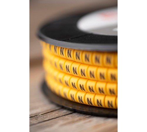 Маркер-кабельный 2,5кв.мм "N" (1000шт.) (ЕС-1) EKF PROxima  plc-KM-2.5-N  EKF