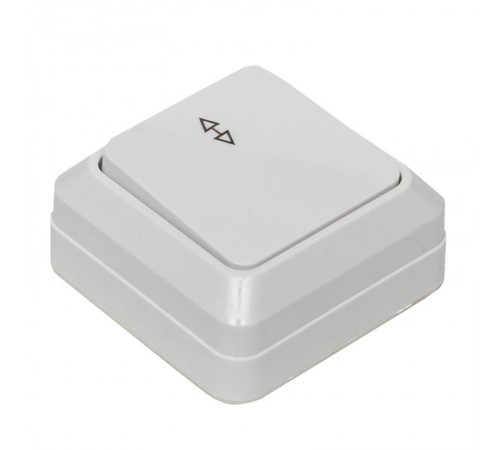 Рим Выключатель проходной 1-клавишный 10А белый EKF  ENV10-025-10  EKF