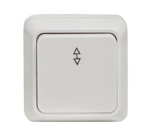 Рим Выключатель проходной 1-клавишный 10А белый EKF  ENV10-025-10  EKF